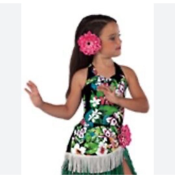 Dansco Halloween Dance Hawaiian Island Inspired 2 piece Costume Size Small - Picture 2 of 10